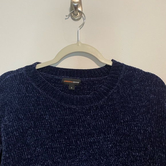 Navy Blue Women's Sweater - Picture 2 of 4